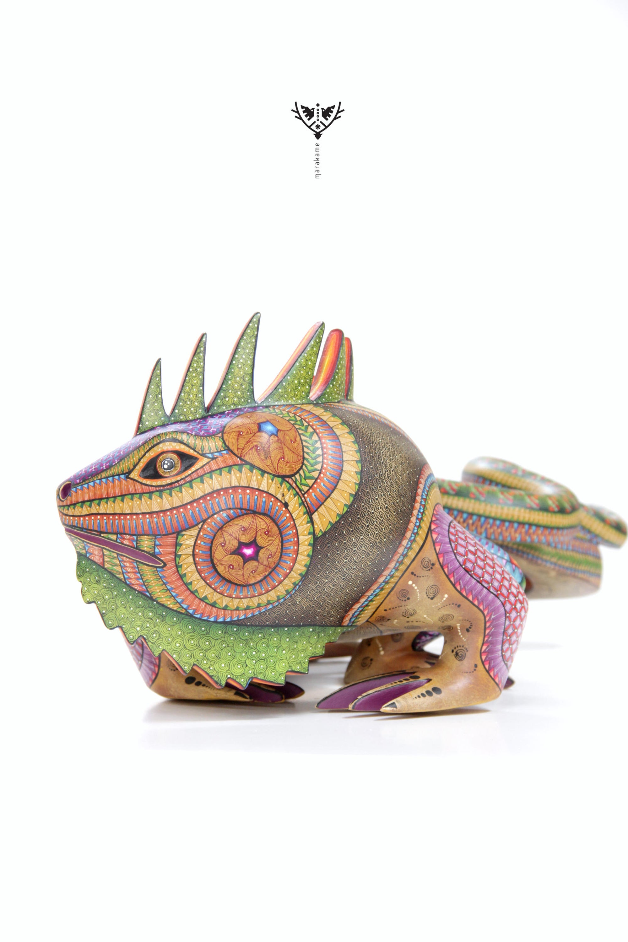 Alebrije - Iguana zapoteca multicolor