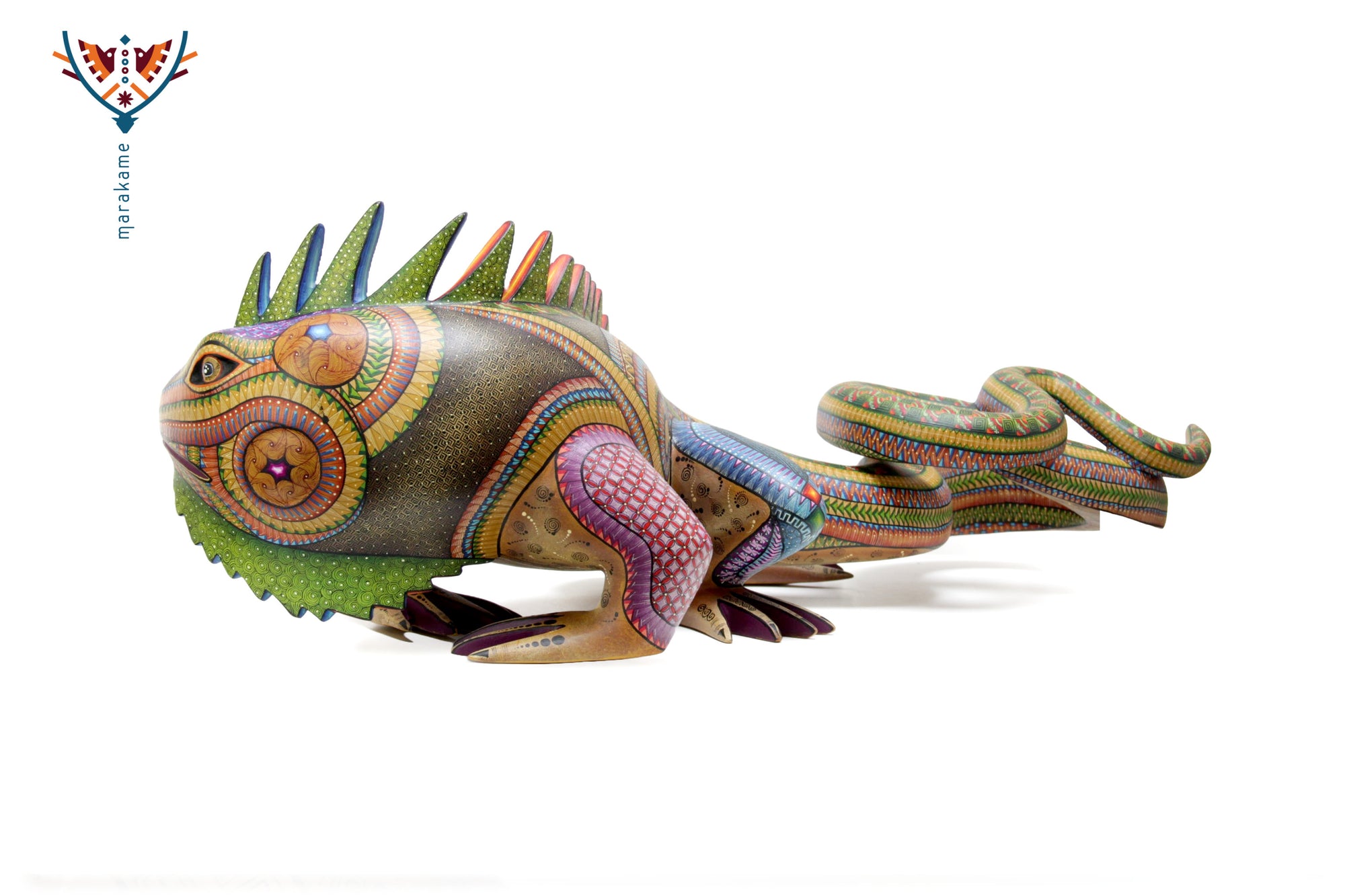 Alebrije - Iguana zapoteca multicolor