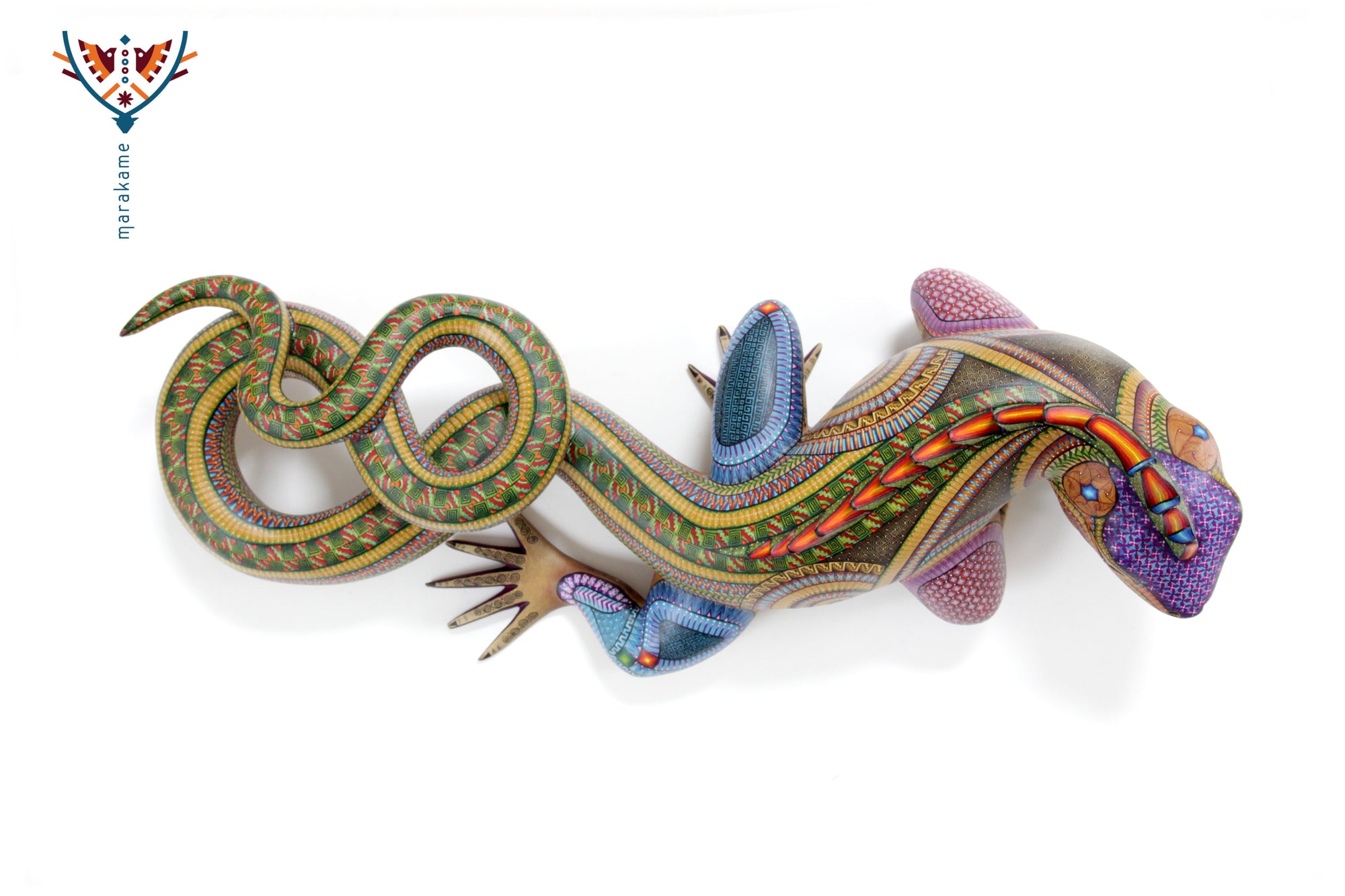 Alebrije - Iguana zapoteca multicolor