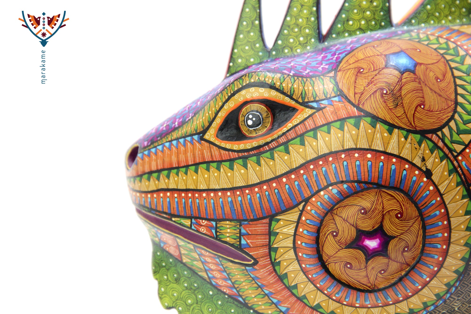 Alebrije - Iguana zapoteca multicolor