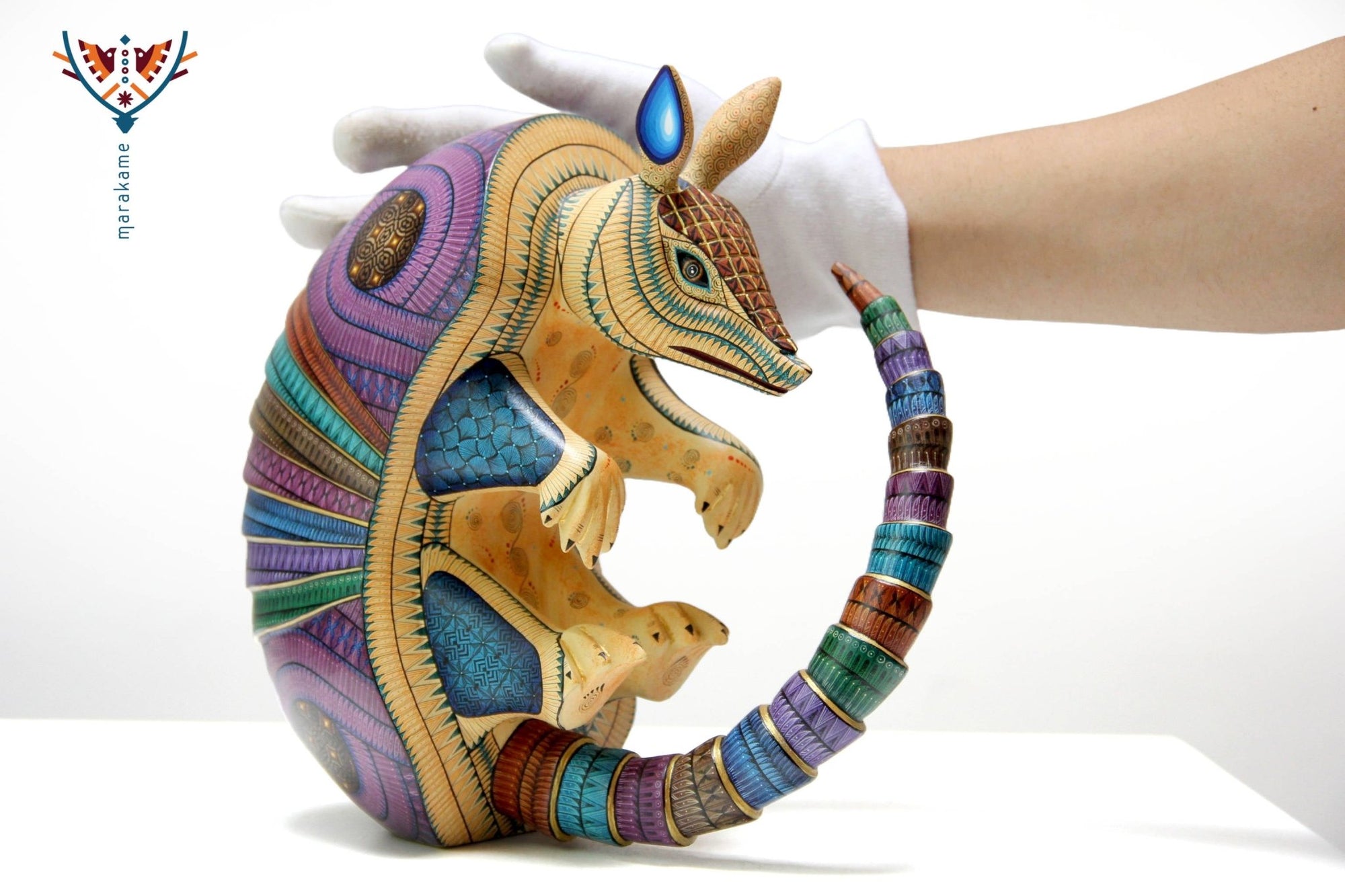 Alebrije - Armadillo - Arte Huichol - Marakame