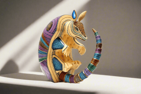 Alebrije - Armadillo - Arte Huichol - Marakame