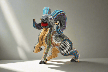 Alebrije - Borrego Cimarrón - Arte Huichol - Marakame