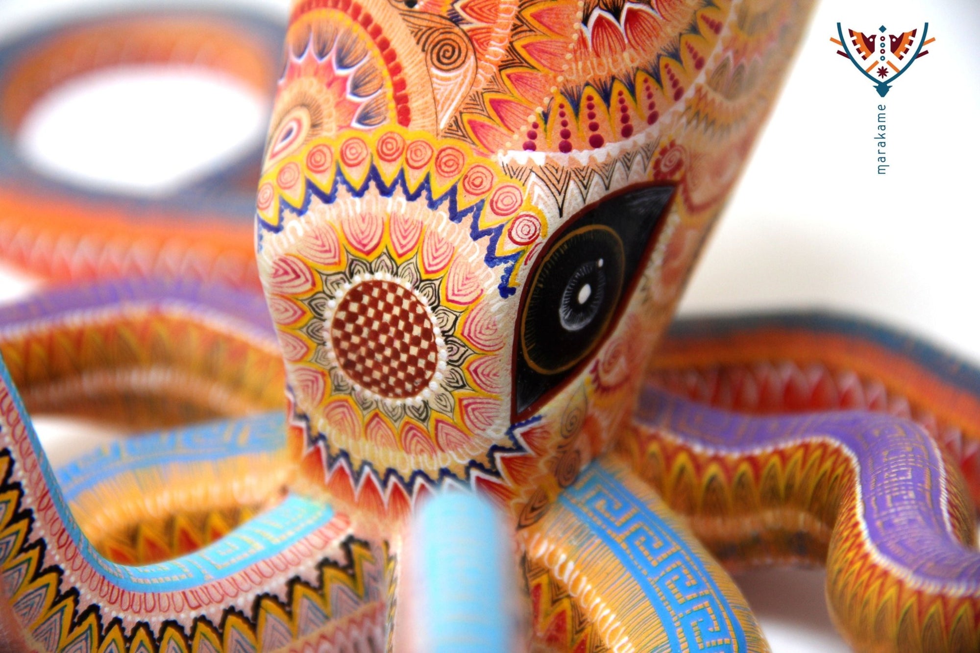 Alebrije Calamar - Nisdo' - Arte Huichol - Marakame