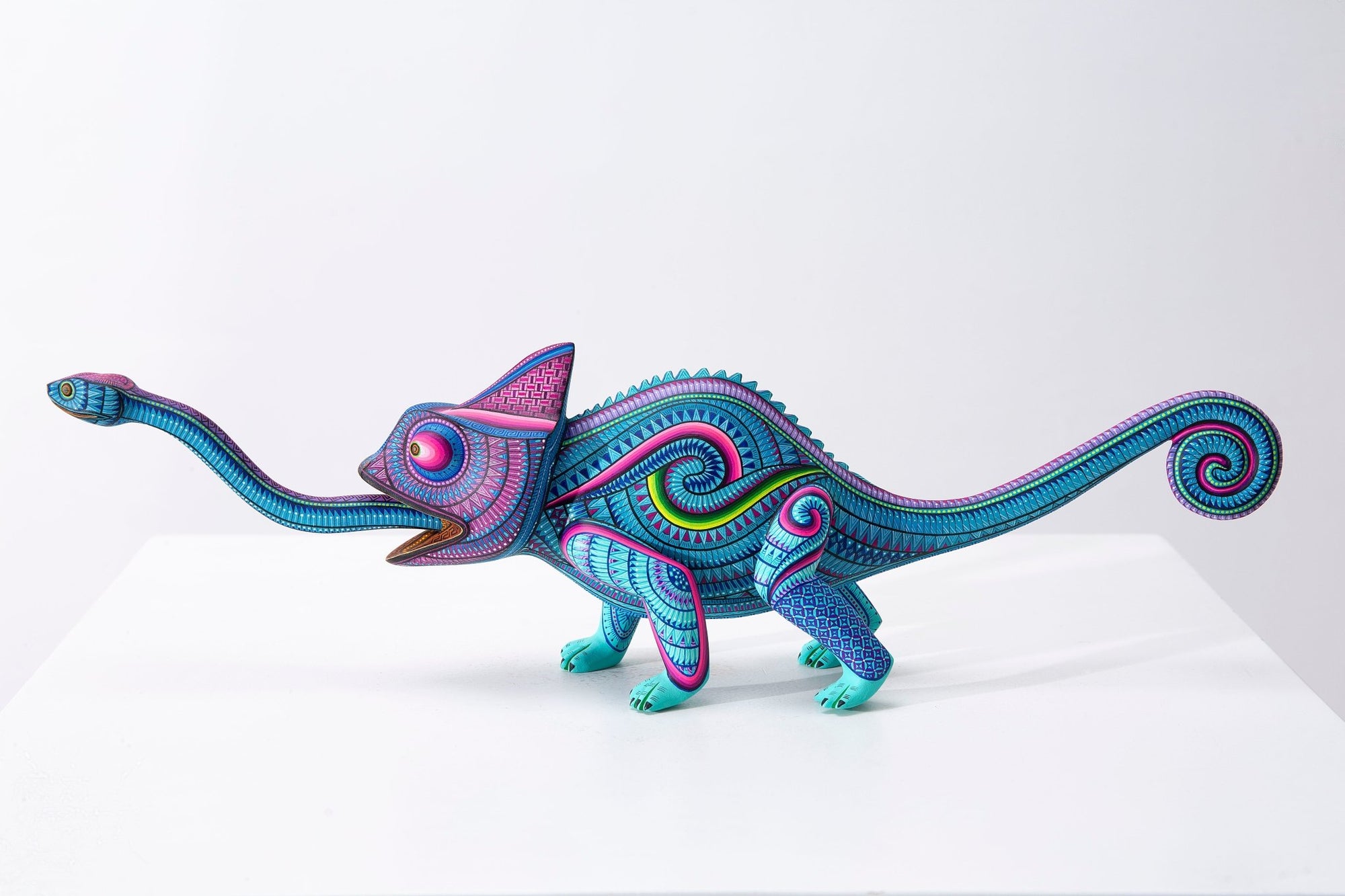 Alebrije - Camaleón - Arte Huichol - Marakame