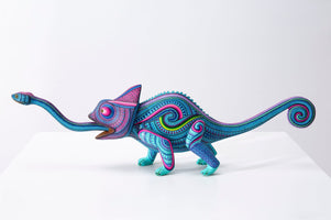 Alebrije - Camaleón - Arte Huichol - Marakame