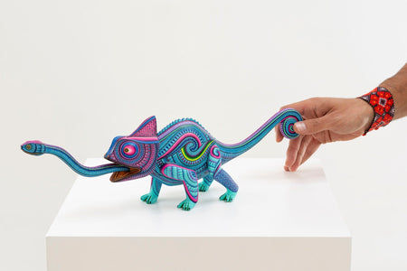 Alebrije - Camaleón - Arte Huichol - Marakame