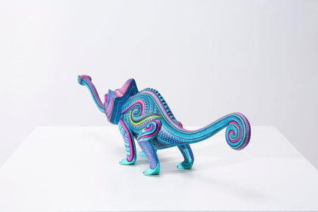 Alebrije - Camaleón - Arte Huichol - Marakame