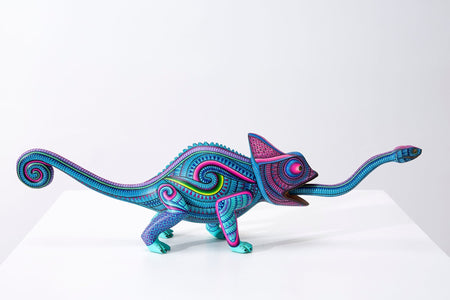 Alebrije - Camaleón - Arte Huichol - Marakame