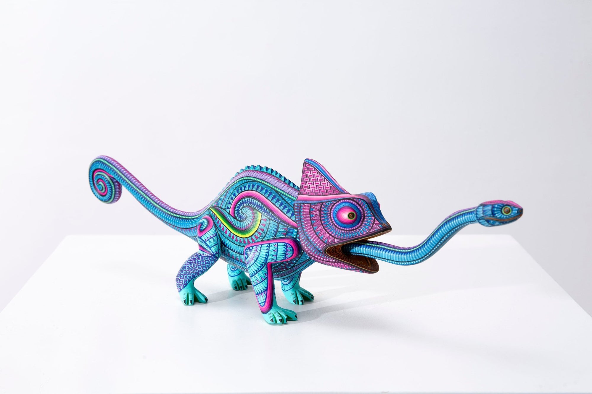 Alebrije - Camaleón - Arte Huichol - Marakame