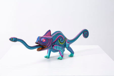 Alebrije - Camaleón - Arte Huichol - Marakame