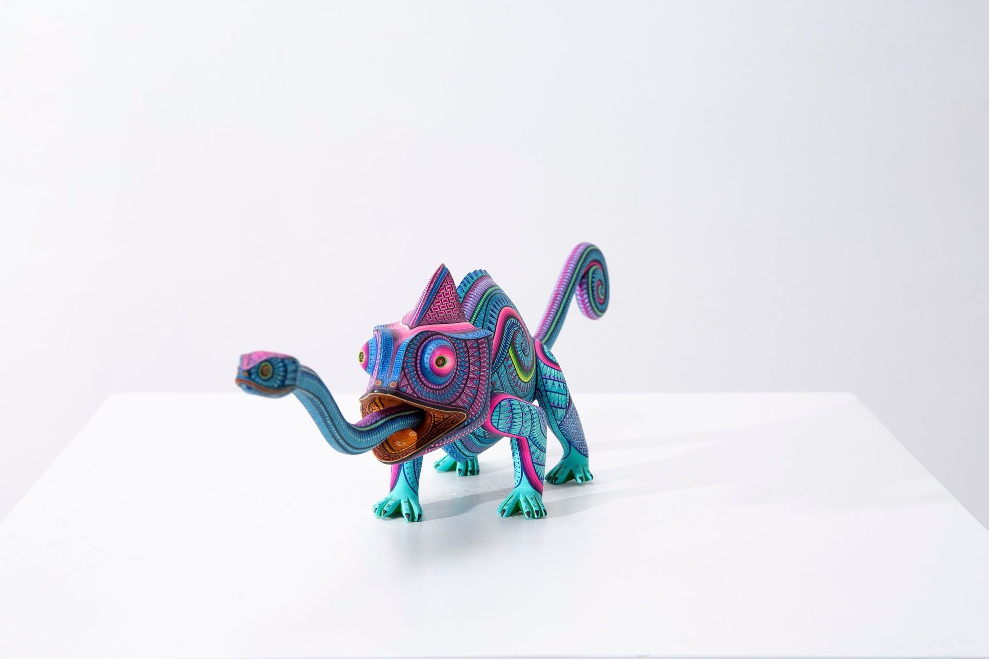 Alebrije - Camaleón - Arte Huichol - Marakame