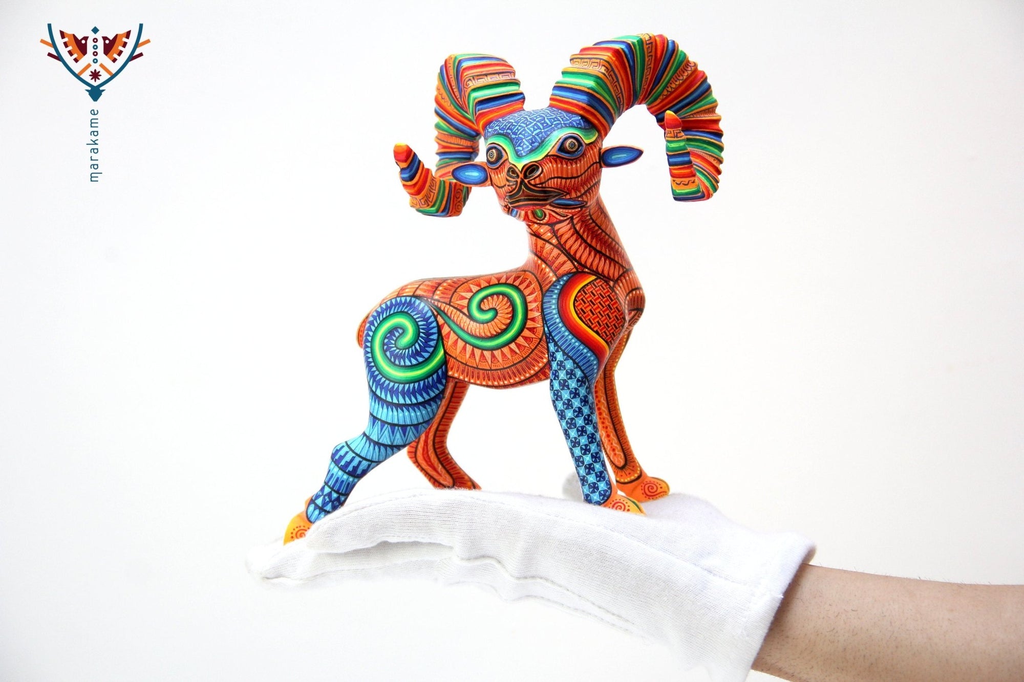 Alebrije - Cimarrón - Arte Huichol - Marakame