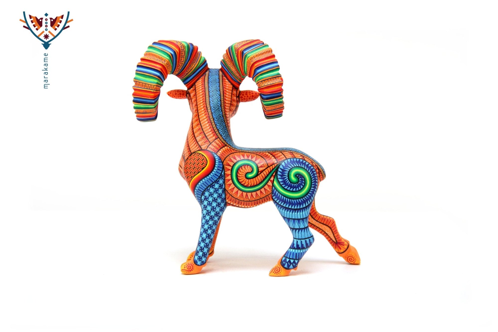 Alebrije - Cimarrón - Arte Huichol - Marakame