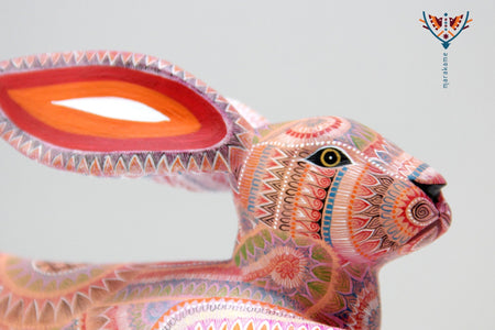 Alebrije - Conejo - Arte Huichol - Marakame