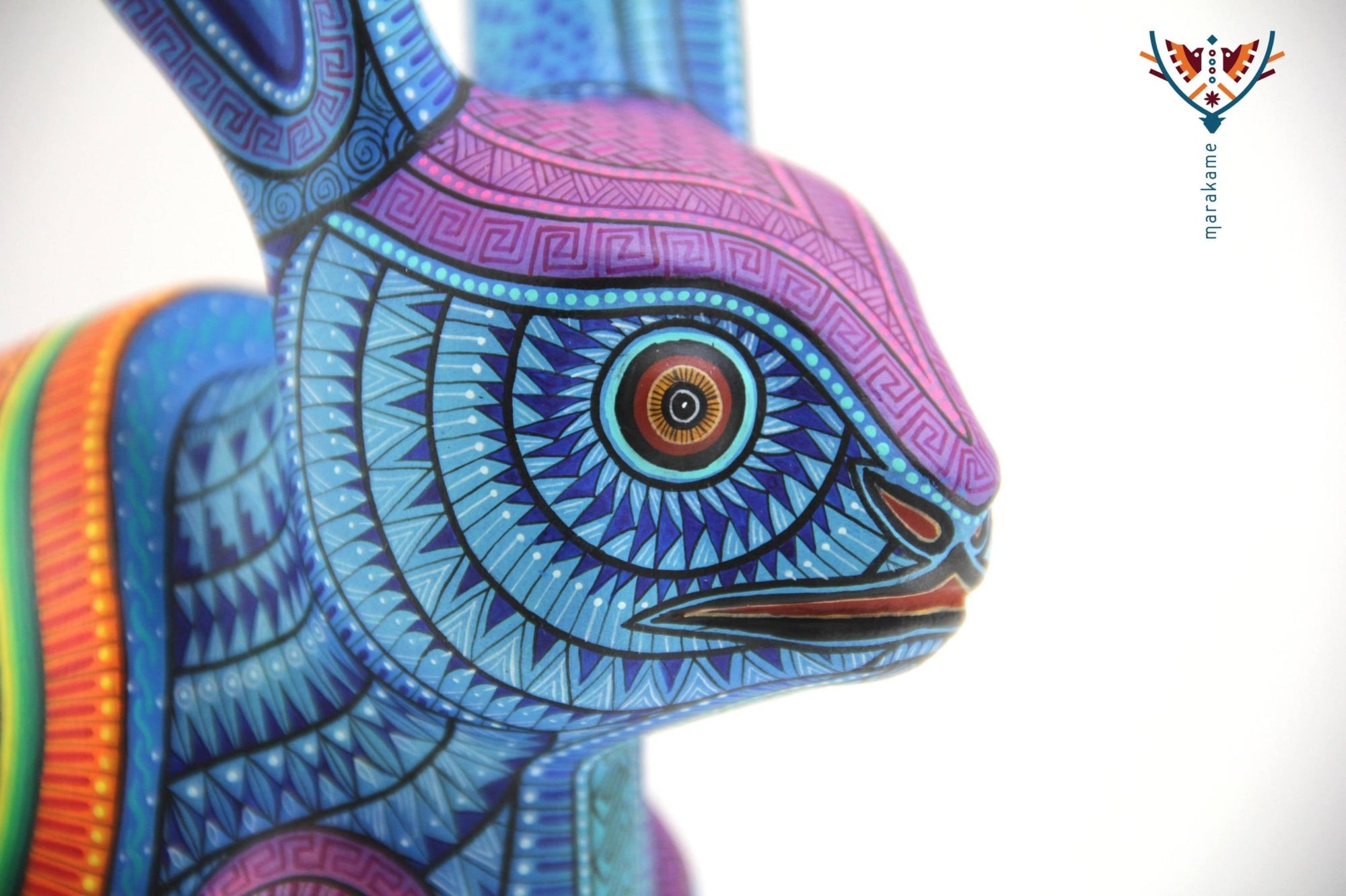 Alebrije - Conejo Armadillo - Arte Huichol - Marakame