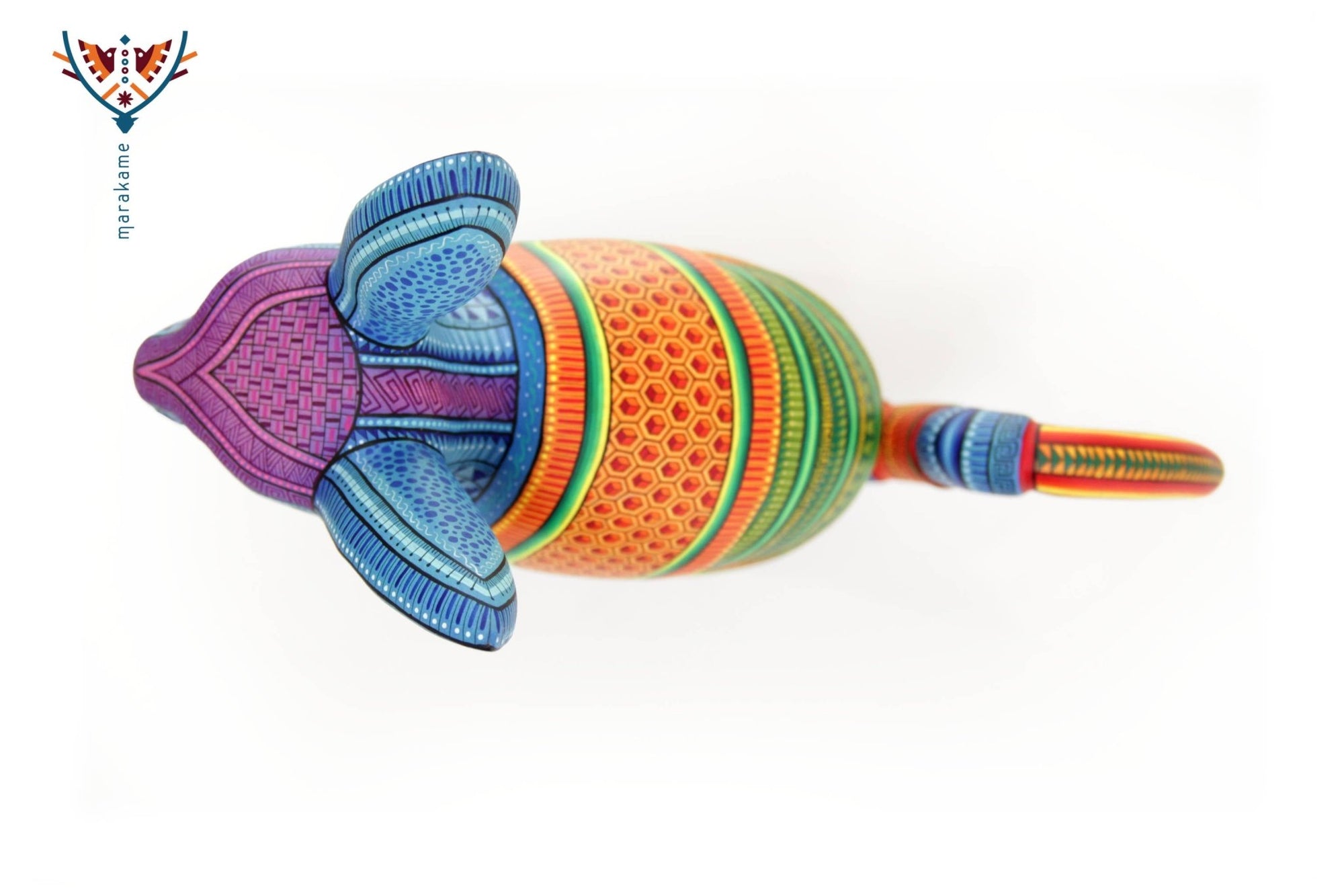 Alebrije - Conejo Armadillo - Arte Huichol - Marakame