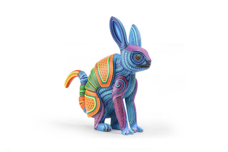 Alebrije - Conejo Armadillo - Arte Huichol - Marakame