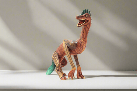 Alebrije - Dinosaurio - Arte Huichol - Marakame