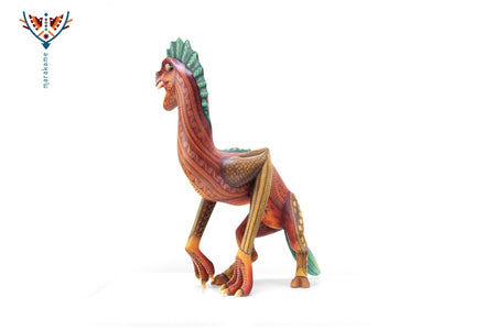 Alebrije - Dinosaurio - Arte Huichol - Marakame