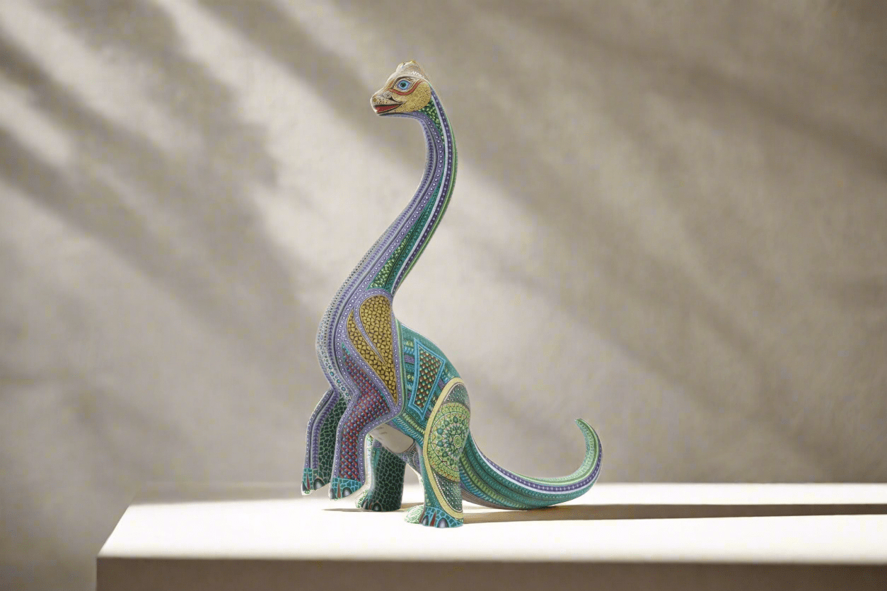 Alebrije - Diplodocus - Arte Huichol - Marakame