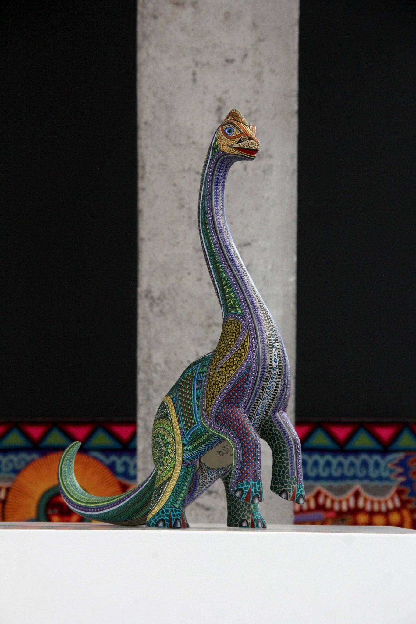 Alebrije - Diplodocus - Arte Huichol - Marakame