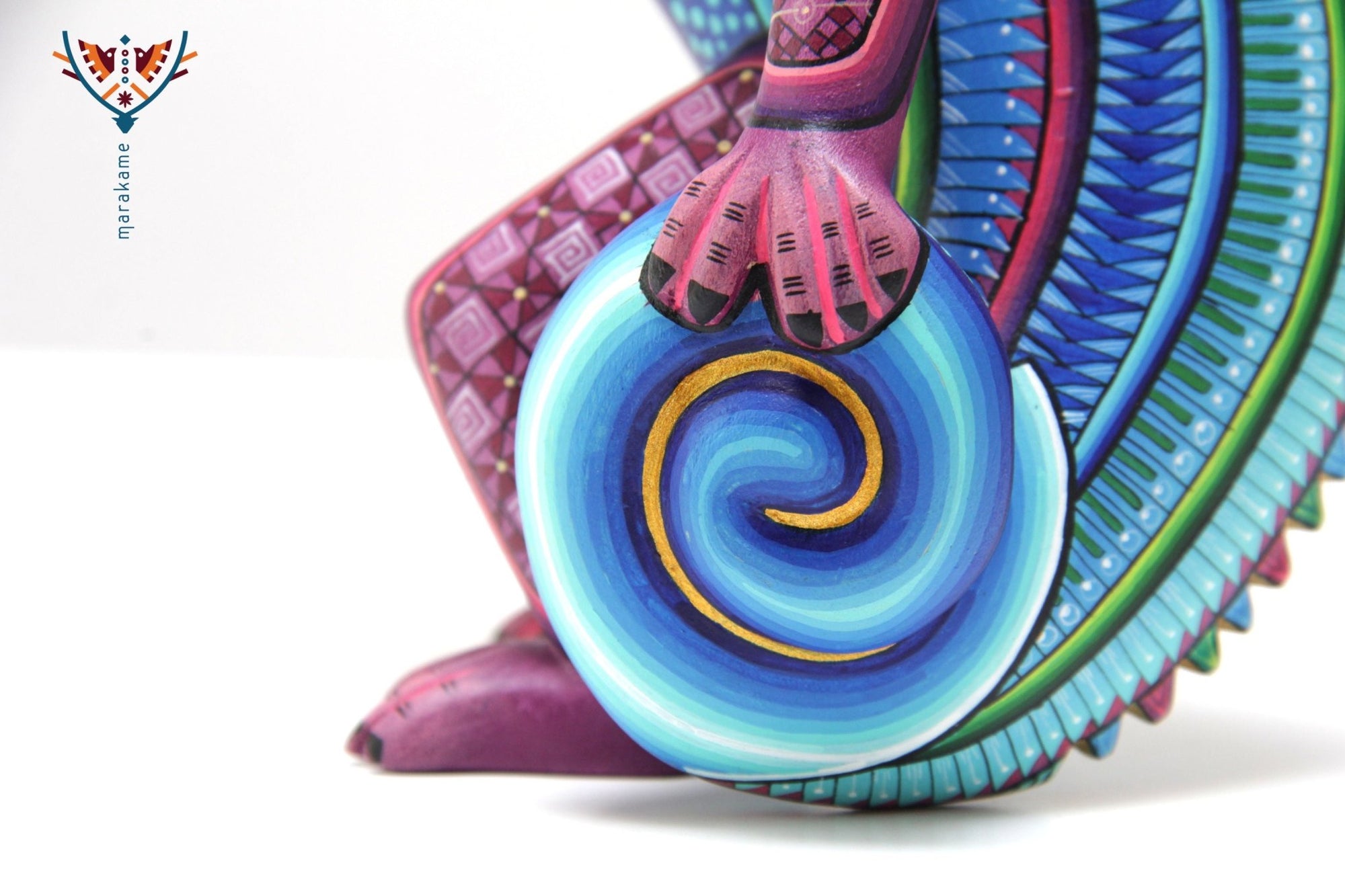 Alebrije - furcifer - Arte Huichol - Marakame