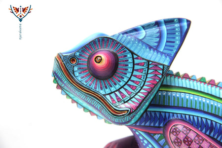 Alebrije - furcifer - Arte Huichol - Marakame