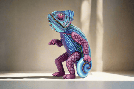 Alebrije - Furcifer - Arte Huichol - Marakame