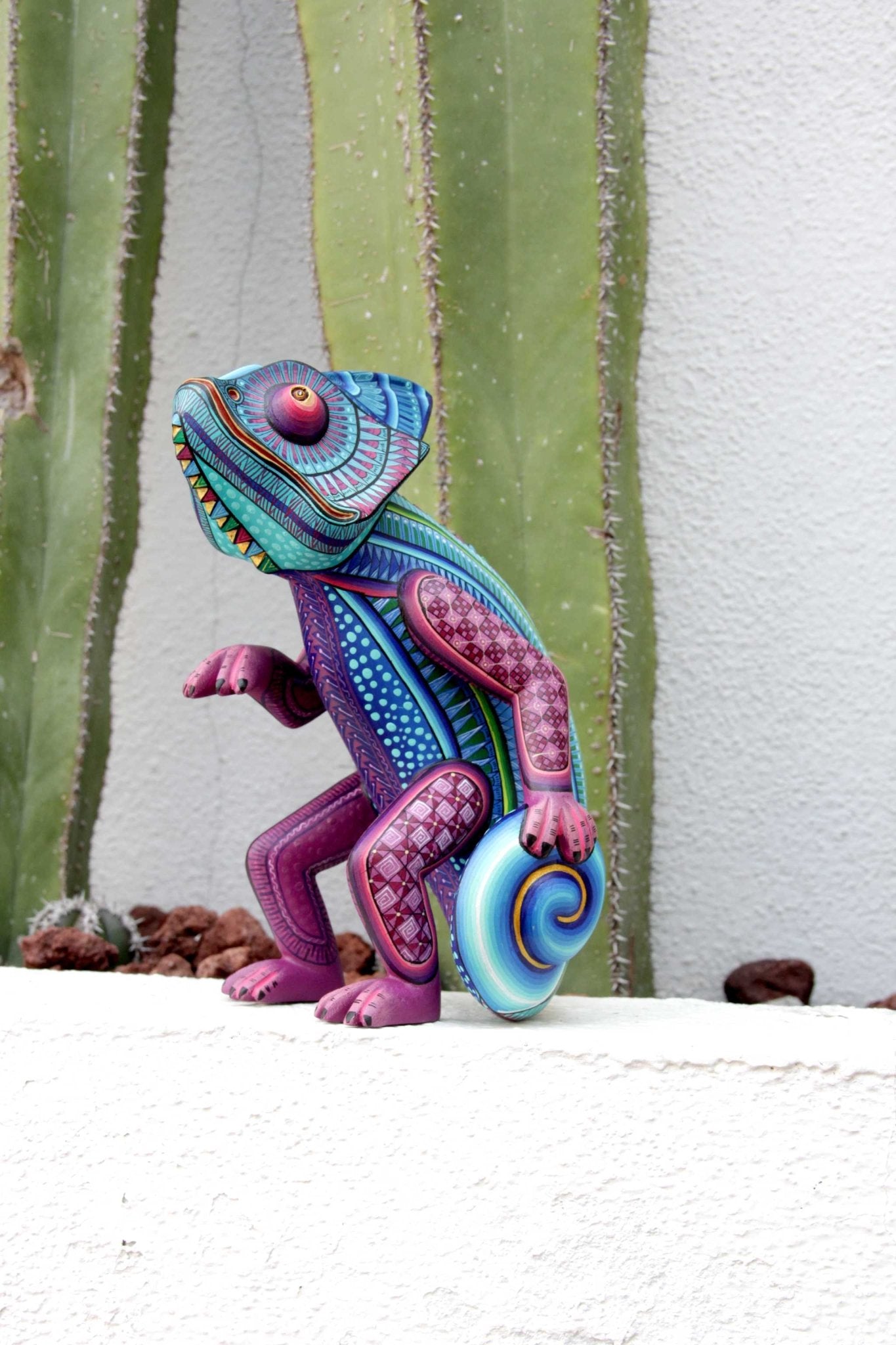 Alebrije - furcifer - Arte Huichol - Marakame