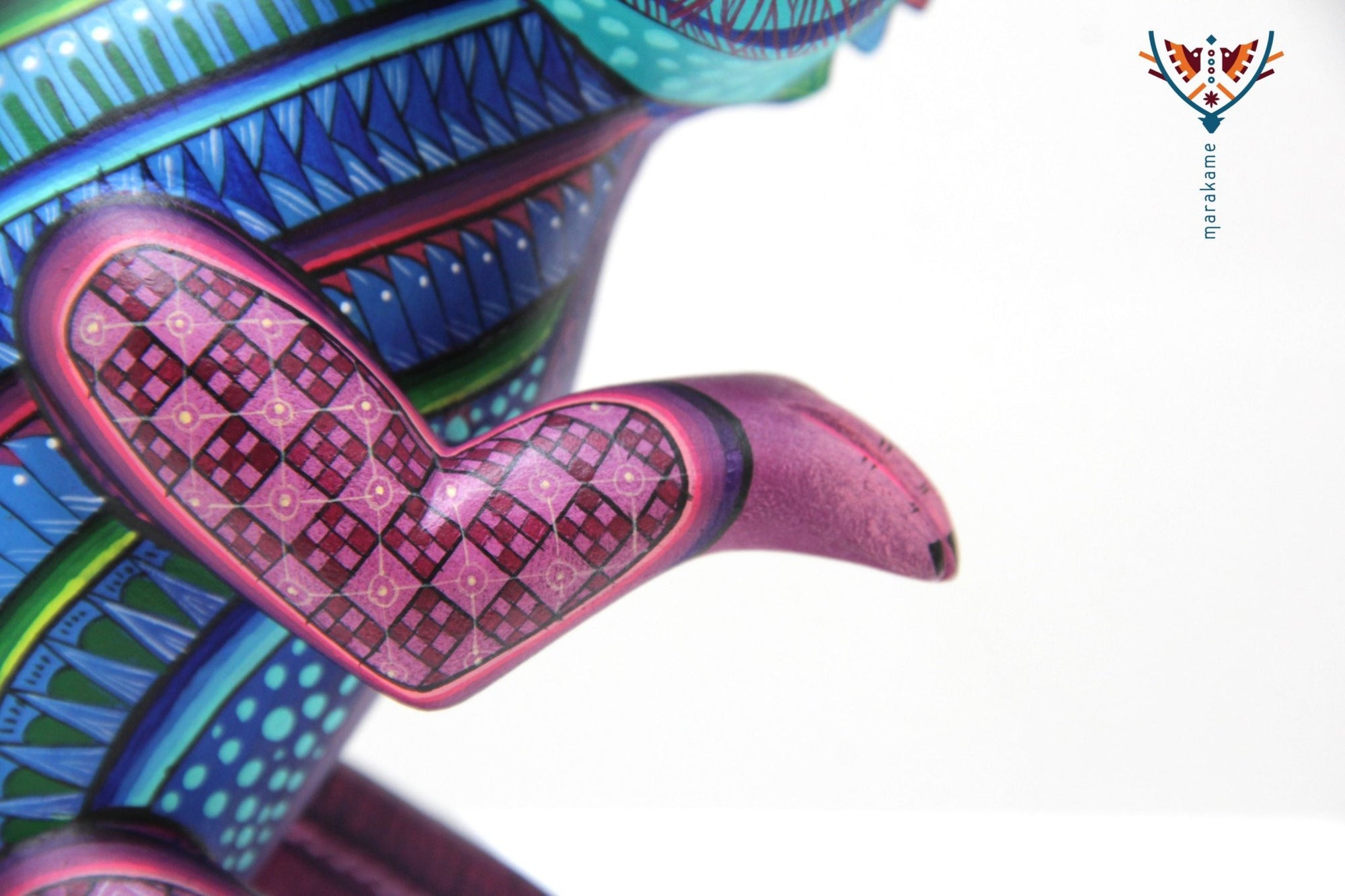 Alebrije - furcifer - Arte Huichol - Marakame