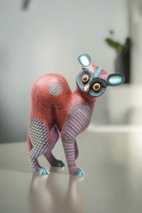 Alebrije - Fusión Búho Chango - Arte Huichol - Marakame