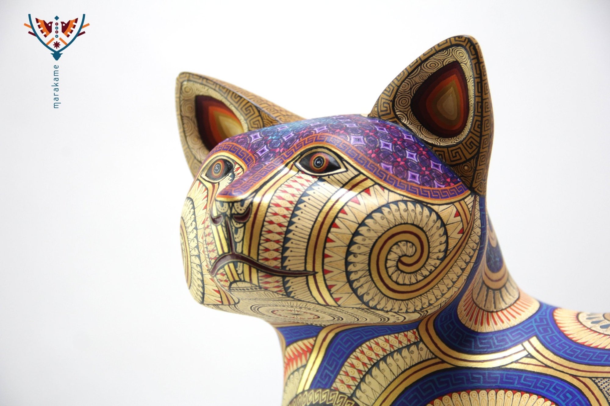 Alebrije Gato - Mistu' - Arte Huichol - Marakame