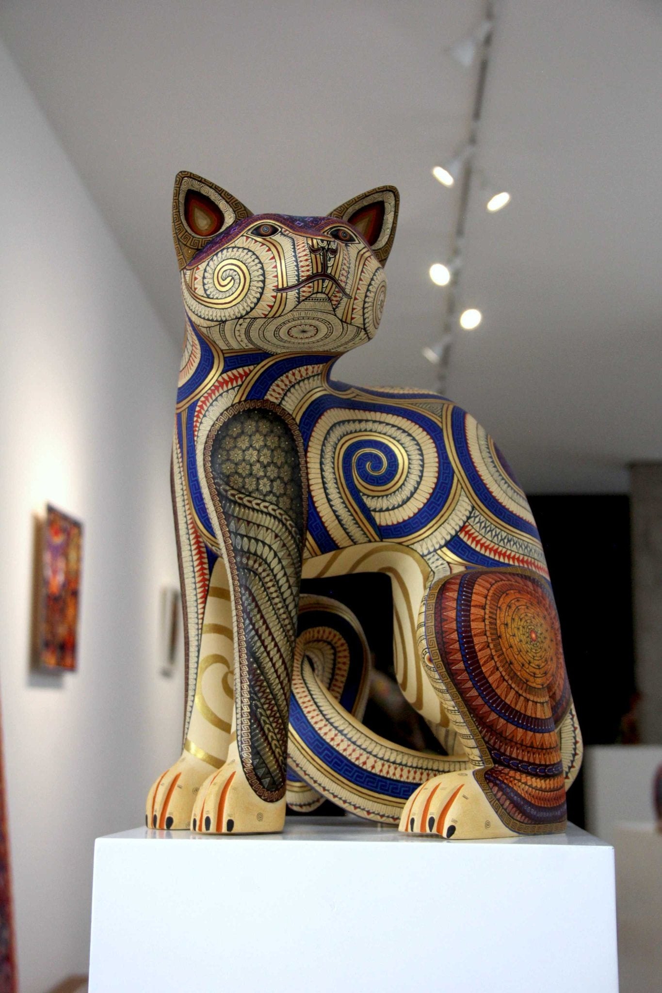 Alebrije Gato - Mistu' - Arte Huichol - Marakame