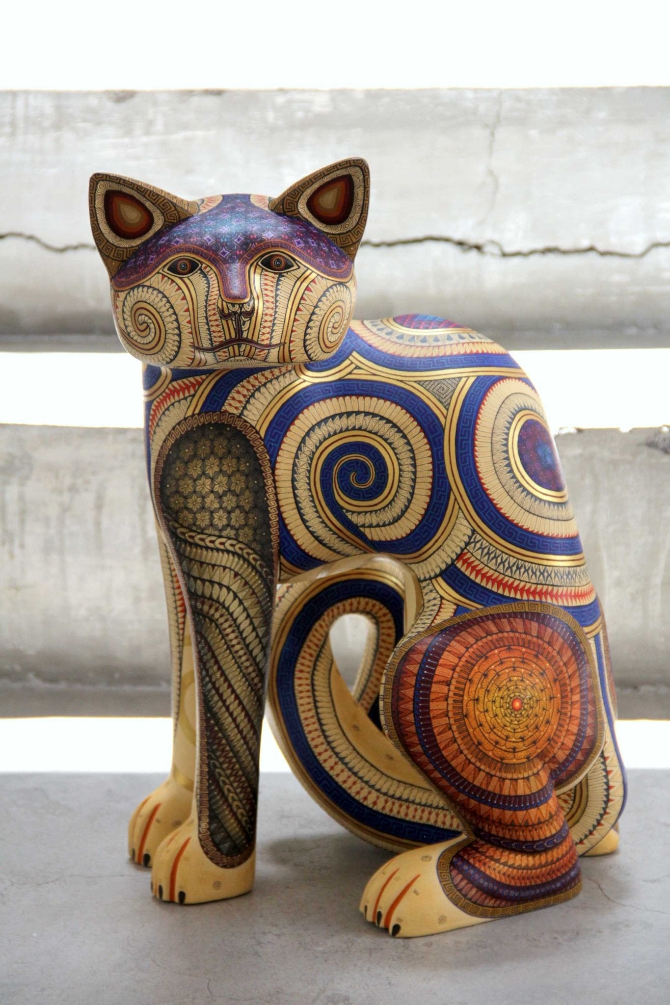 Alebrije Gato - Mistu' - Arte Huichol - Marakame