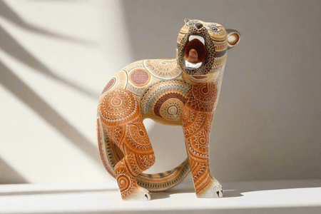 Alebrije Jaguar - Beedxe' II - Arte Huichol - Marakame