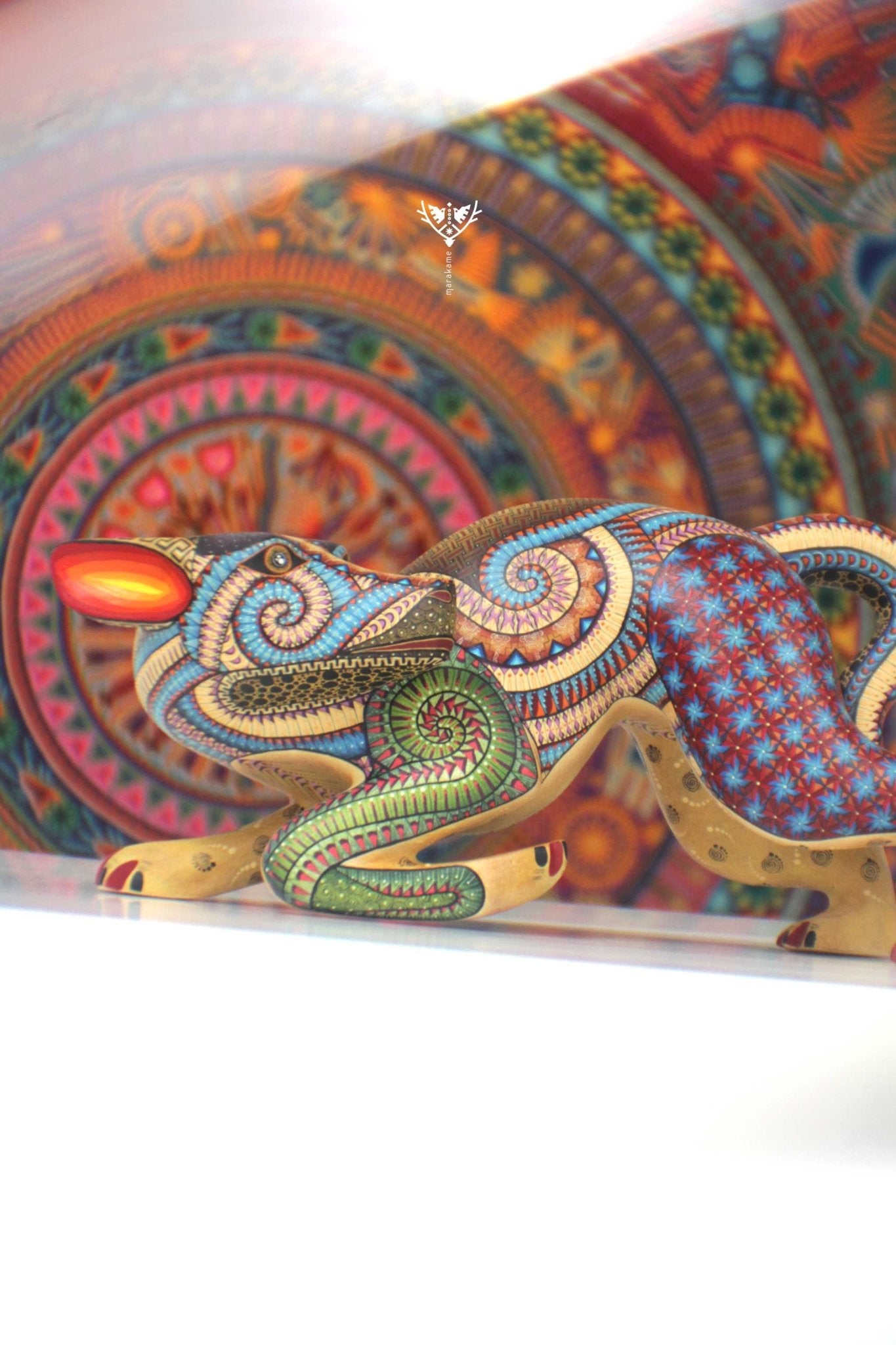 Alebrije Perro - Bekw' II - Arte Huichol - Marakame