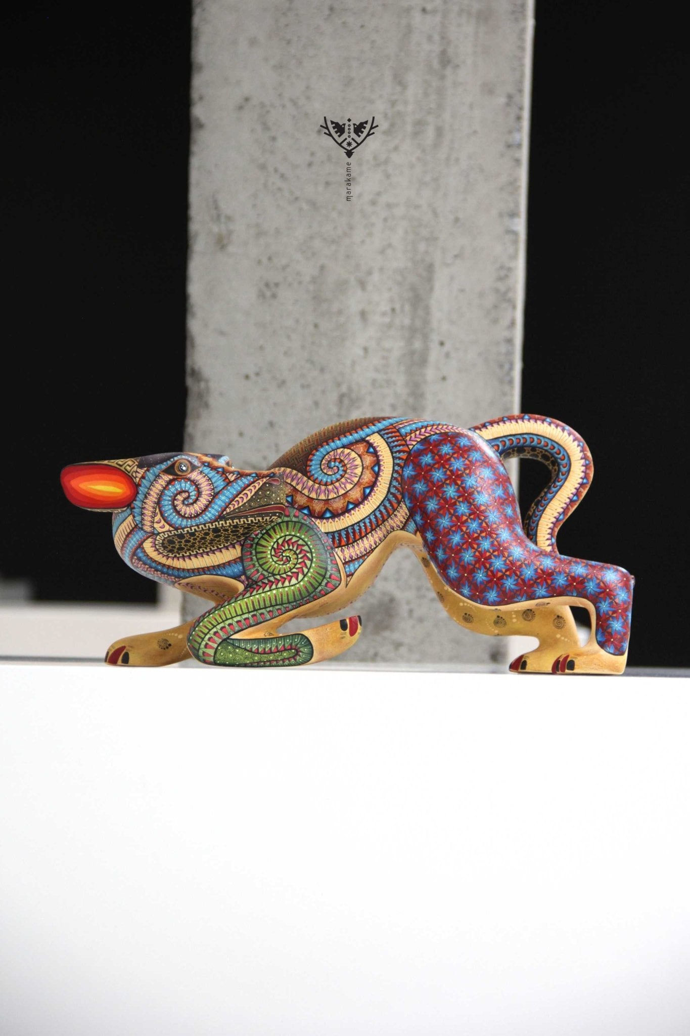 Alebrije Perro - Bekw' II - Arte Huichol - Marakame