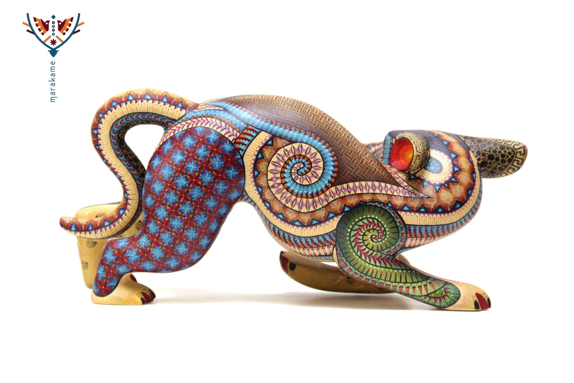 Alebrije Perro - Bekw' II - Arte Huichol - Marakame