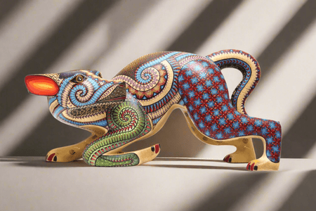 Alebrije Perro - Bekw' II - Arte Huichol - Marakame