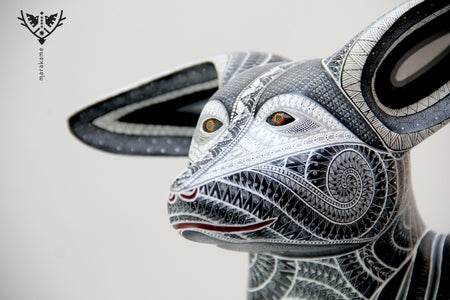 Alebrije Perro - Biní xcustiá - Arte Huichol - Marakame