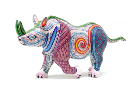 Alebrije - Rinoceronte - Arte Huichol - Marakame