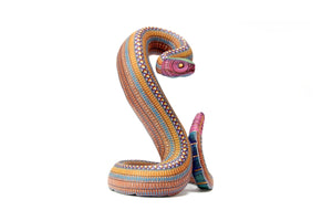 Alebrije Serpiente - Cascabel II - Arte Huichol - Marakame