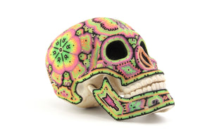 Calavera Huichol - Neón I - Arte Huichol - Marakame