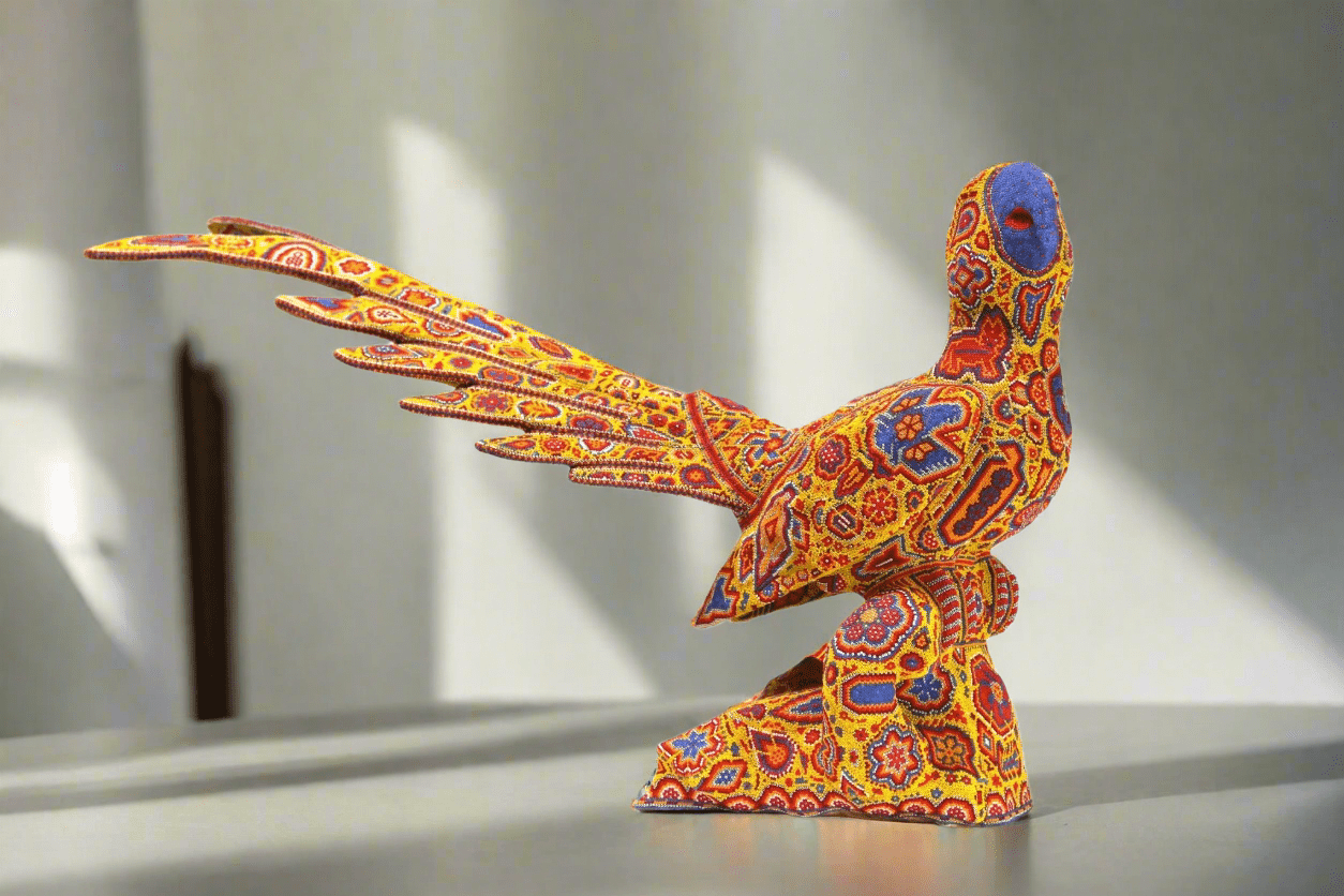 Escultura Arte Huichol Guacamaya - Wexik+a - Arte Huichol - Marakame