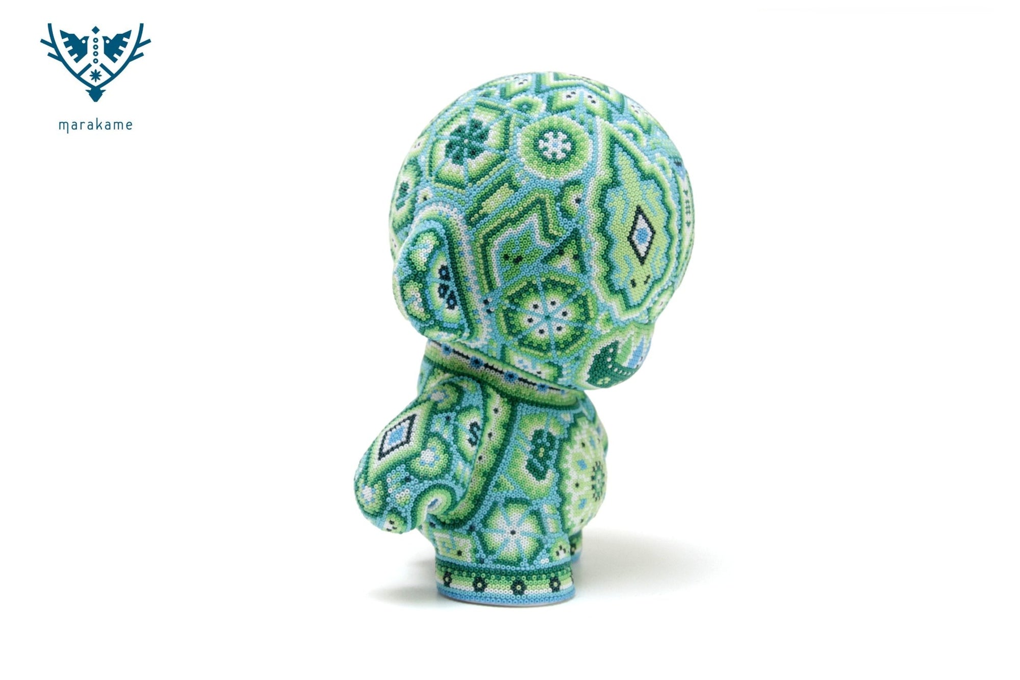 Escultura Arte Huichol - Munny Edición Especial 7'' - Hikuri - Arte Huichol - Marakame