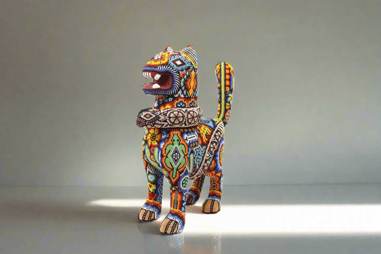 Escultura de copal - Maye Xaye - Arte Huichol - Marakame