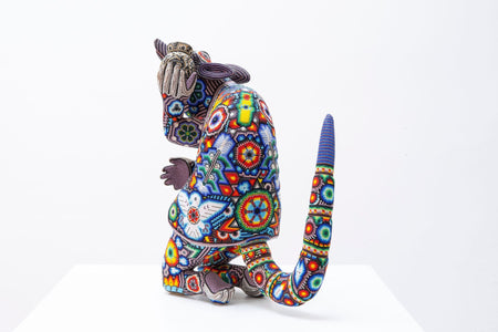 Escultura de copal Nahual - Nunutzi - Arte Huichol - Marakame