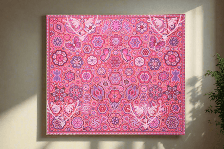 Nierika de Chaquira Cuadro Huichol - K+pi - 85 x 74 cm. - Arte Huichol - Marakame