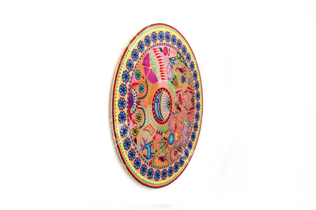 Nierika de Estambre Círculo Huichol - Maxa Yawi - 120 cm. - Arte Huichol - Marakame